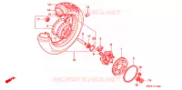 ROUE ARRIERE pour Honda SHADOW 600 VLX DELUXE de 1998