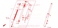 FOURCHE pour Honda VLX SHADOW 600 de 1989