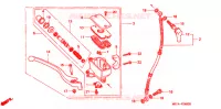 MAITRE CYLINDRE DE FREIN AVANT pour Honda VLX SHADOW 600 de 1992