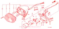 FEU ARRIERE pour Honda VLX SHADOW 600 de 1993