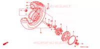 ROUE ARRIERE pour Honda VLX SHADOW 600 de 1997