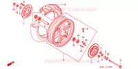 ROUE ARRIERE pour Honda NSR 50 de 1999
