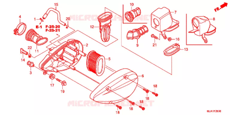 FILTRE A AIR Honda MOTO 750 SHADOW 2012  VT750CSC