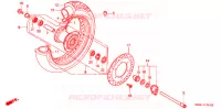 ROUE AVANT pour Honda SHADOW VT 750 CLASSIC EDITION de 1998