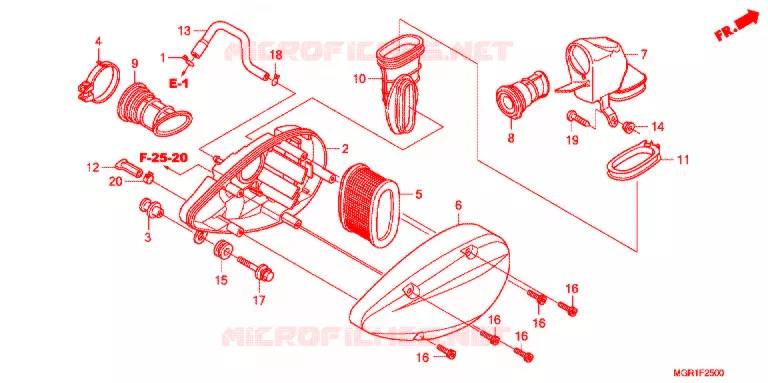 FILTRE A AIR Honda MOTO 750 VT 2011  VT750SB