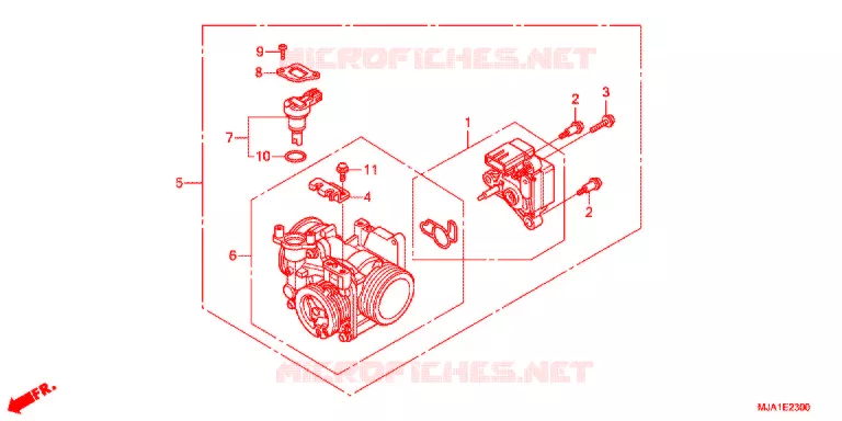 CORPS DE PAPILLON Honda MOTO 750 VT 2012  VT750SC