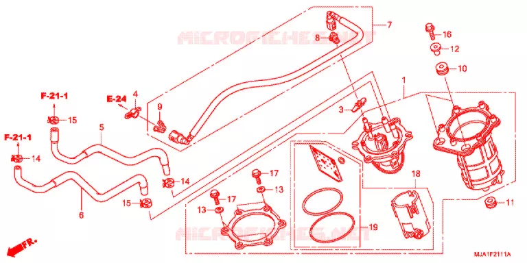 POMPE A ESSENCE (VT750S) Honda MOTO 750 VT 2013  VT750SC