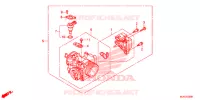 CORPS DE PAPILLON pour Honda SHADOW VT 750 CABS GRAY de 2016