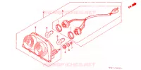 FEU ARRIERE pour Honda CBR 400 RR FIREBLADE With speed warning light de 1995