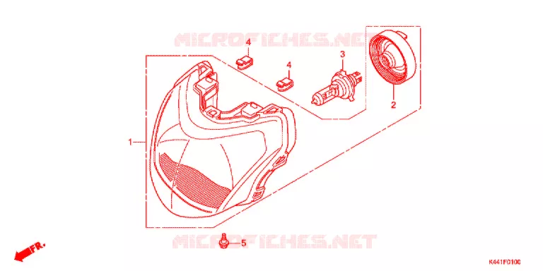 PHARE Honda SCOOTER 110 DIO 2018  NSC110CBFH