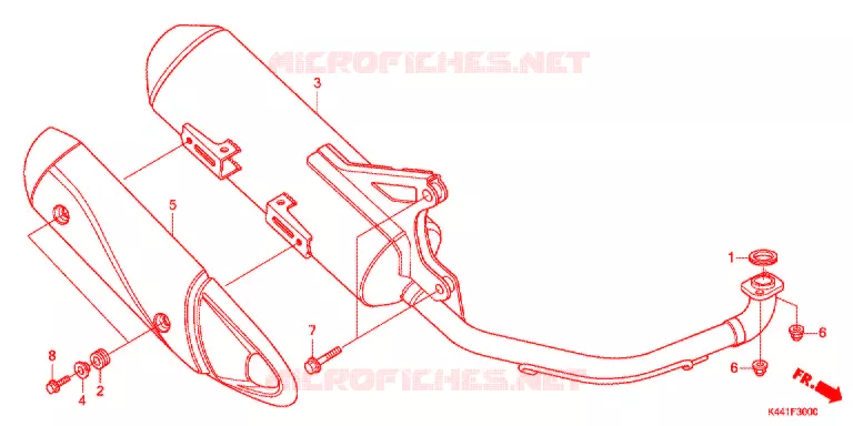 SILENCIEUX D'ECHAPPEMENT Honda SCOOTER 110 DIO 2018  NSC110CBFH