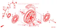 ROUE AVANT pour Honda CROSSRUNNER 800 de 2017