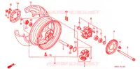 ROUE ARRIERE pour Honda VTR 1000 FIRE STORM de 2001