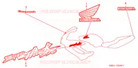 AUTOCOLLANTS pour Honda VTR 1000 SUPER HAWK de 1998