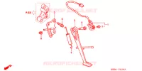 BEQUILLE pour Honda VTR 1000 SUPER HAWK de 1998
