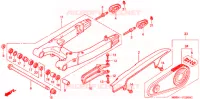 BRAS OSCILLANT pour Honda VTR 1000 SUPER HAWK de 1998