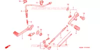 PEDALE pour Honda VTR 1000 SUPER HAWK de 1998