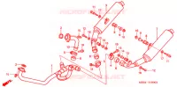 SILENCIEUX D'ECHAPPEMENT pour Honda VTR 1000 SUPER HAWK de 1998
