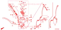 MAITRE CYLINDRE DE FREIN AVANT pour Honda VTR 250 PGMFI de 2010