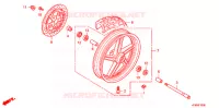 ROUE AVANT pour Honda VTR 250 de 2016