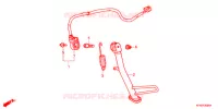 BEQUILLE LATERALE pour Honda VTR 250 FAIRING de 2013
