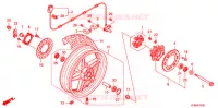 ROUE ARRIERE pour Honda VTR 250 FAIRING de 2013