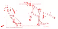 BEQUILLE pour Honda VTR 250 de 1989