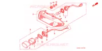 FEU ARRIERE pour Honda VTR 250 de 1990