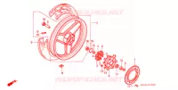 ROUE ARRIERE pour Honda VTR 250 de 1990