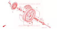 ROUE AVANT (VTR250L) pour Honda VTR 250 de 1990