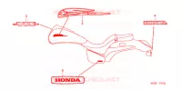 AUTOCOLLANTS pour Honda VTX 1300 C de 2005