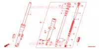 FOURCHE pour Honda VTX 1300 C de 2005