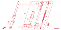 FOURCHE pour Honda VTX 1300 C de 2009