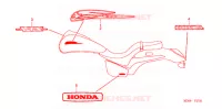 AUTOCOLLANTS pour Honda VTX 1300 C de 2009