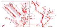 MAITRE CYLINDRE DE FREIN AVANT pour Honda VTX 1300 S RETRO de 2004