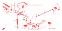 PEDALE pour Honda VTX 1300 S RETRO de 2004