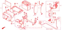 BATTERIE pour Honda VTX 1800 C Black crankcase, Chromed handlebar risers de 2006