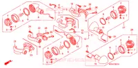 CLIGNOTANT ('05 '08) pour Honda VTX 1800 C Black crankcase, Chromed handlebar risers de 2006