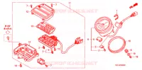 COMPTEUR (1) pour Honda VTX 1800 C Black crankcase, Chromed handlebar risers de 2006