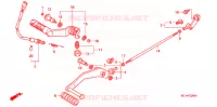 PEDALE pour Honda VTX 1800 C Black crankcase, Chromed handlebar risers de 2006
