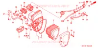 FILTRE A AIR pour Honda VTX 1800 F Black crankcase, Chomed forks covers de 2005