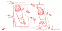 AMORTISSEUR ARRIERE pour Honda VTX 1800 S1 Silver crankcase de 2005