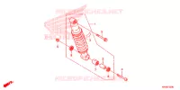 AMORTISSEUR ARRIERE pour Honda XL 125, Kick starter only -DK- de 2012