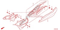 COUVERCLES LATERAUX pour Honda XR 125, Kick starter only -DK- de 2012
