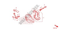 FLASQUE   MACHOIRES DE FREIN ARRIERE pour Honda XR 125, Kick starter only -DK- de 2012