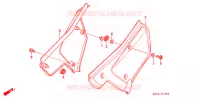 COUVERCLES LATERAUX pour Honda XR 200 R de 1999