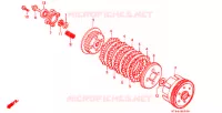 EMBRAYAGE pour Honda XR 200 R de 1999