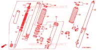 FOURCHE pour Honda XR 200 R de 1999