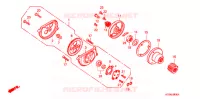 POMPE A HUILE pour Honda XR 200 R de 1999