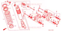 AMORTISSEUR ARRIERE pour Honda XR 200 R de 2000